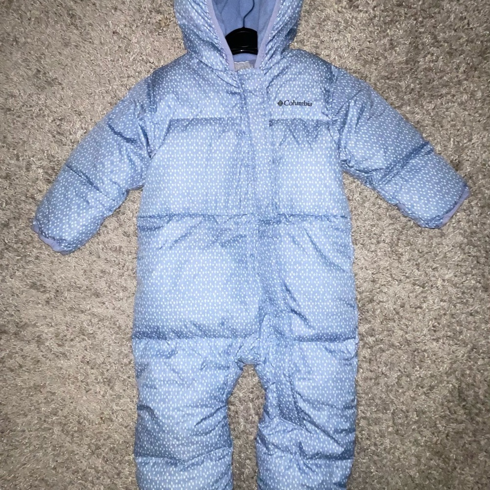 Columbia Infant Snowsuit in Blue and White